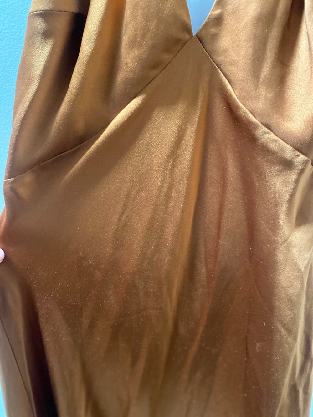 Reformation Daniela Silk Dress - Core - Copper/bronze Size 2 XS - Picture 6 of 9